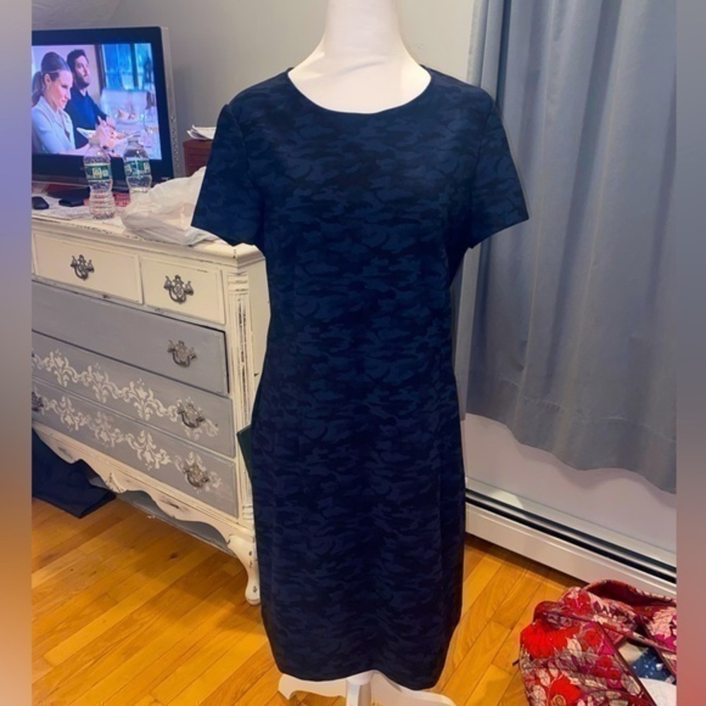 Drew Blue Patterned Mini Dress